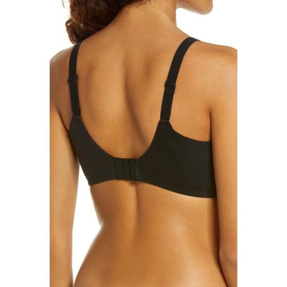 NWT Chantelle C Comfort Full Coverage Molded Underwire Bra in Black Size 42F - Picture 2 of 9